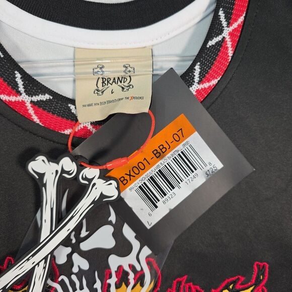 BRAND X Chicago Bulls In Flames Basketball Jersey Michael Jordan Size Large - Picture 4 of 9